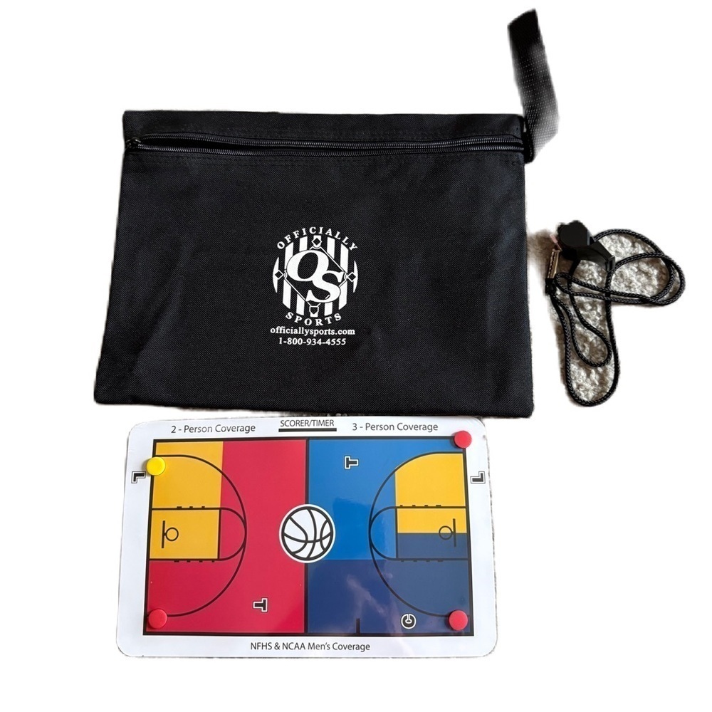 Official Sports Basketball Pregame Coaching Board - Black Official